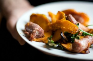 Zucca e salsiccia