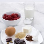 Bicchierini al cioccolato e lamponi